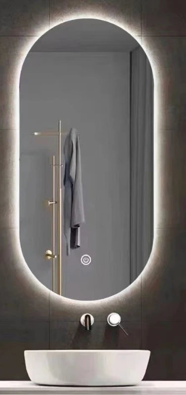 Oval Smart, Anti Fog Bathroom Mirrors with LED Light