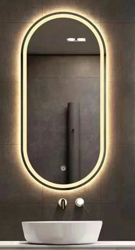 Oval Smart, Anti Fog Bathroom Mirrors with LED Light
