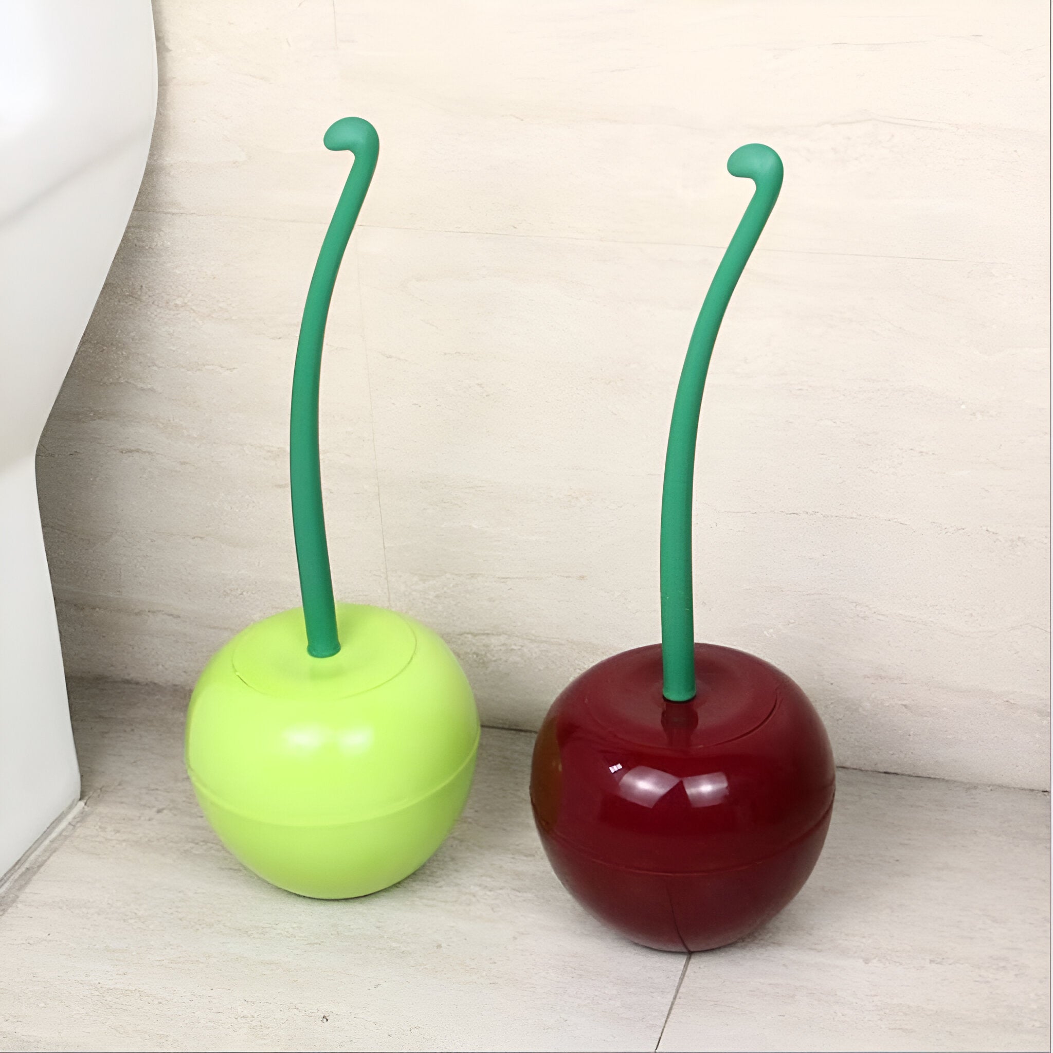 Long-handled Cherry & Apple Toilet Brush