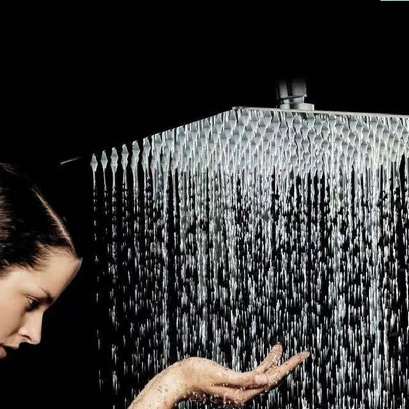 Round & Square Stainless Steel Rainfall Shower Heads