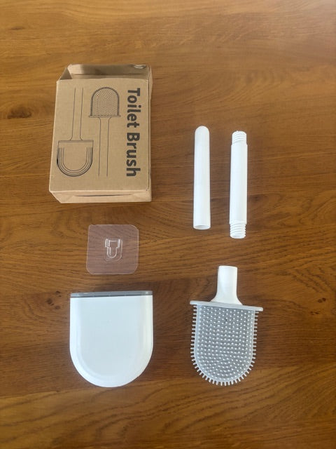 Wall Hanging Silicone Toilet Cleaning Brush